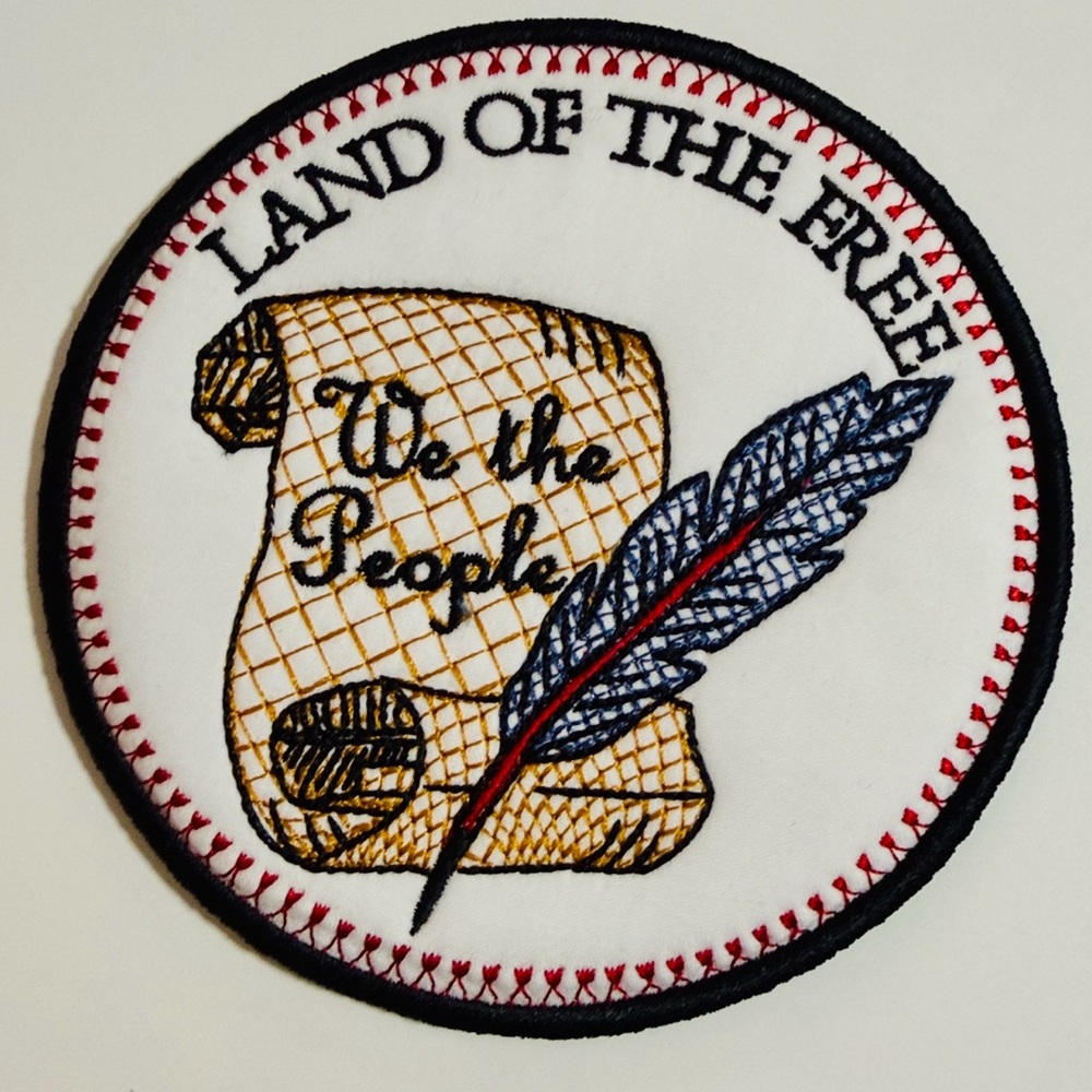 Patriotic Embroidered Coaster